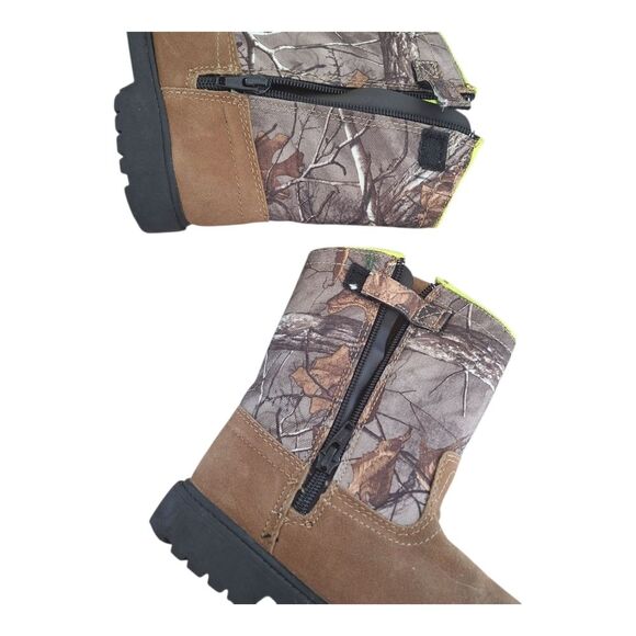 Magellan Outdoors Boots Kids Camo Boone Realtree Edge Side Zip size 13D Unisex - Picture 9 of 16